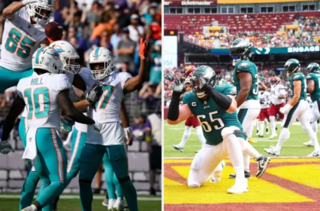 Eagles y Dolphins conservan el invicto en NFL